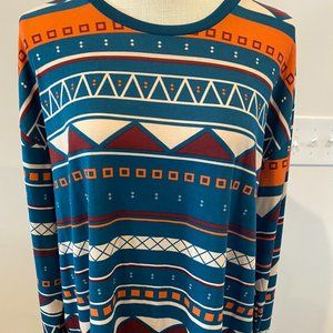 LuLaRoe Hudson LS XL (NWT)